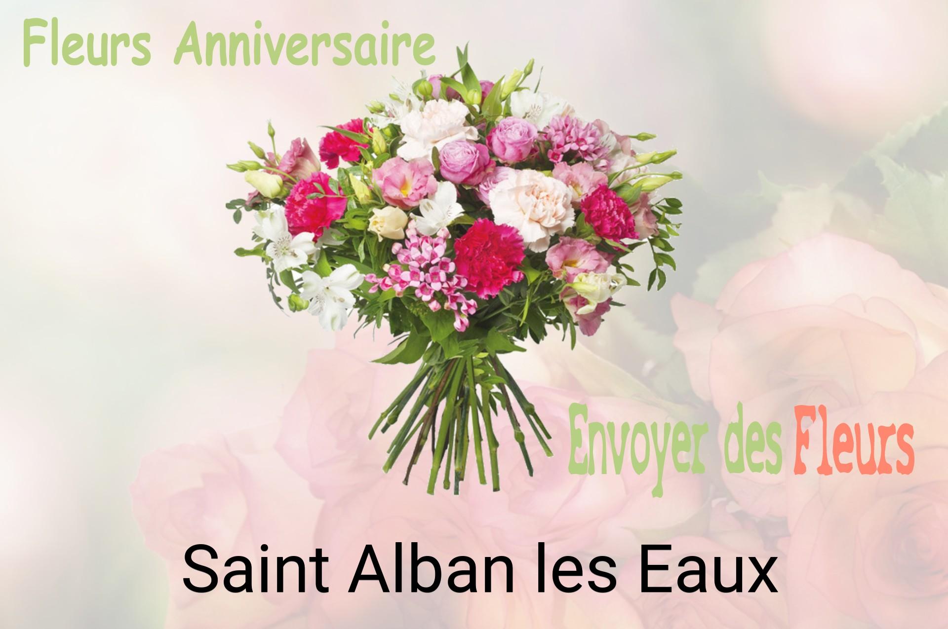 Bouquet de fleurs d’anniversaire livré à Saint-Alban-les-Eaux