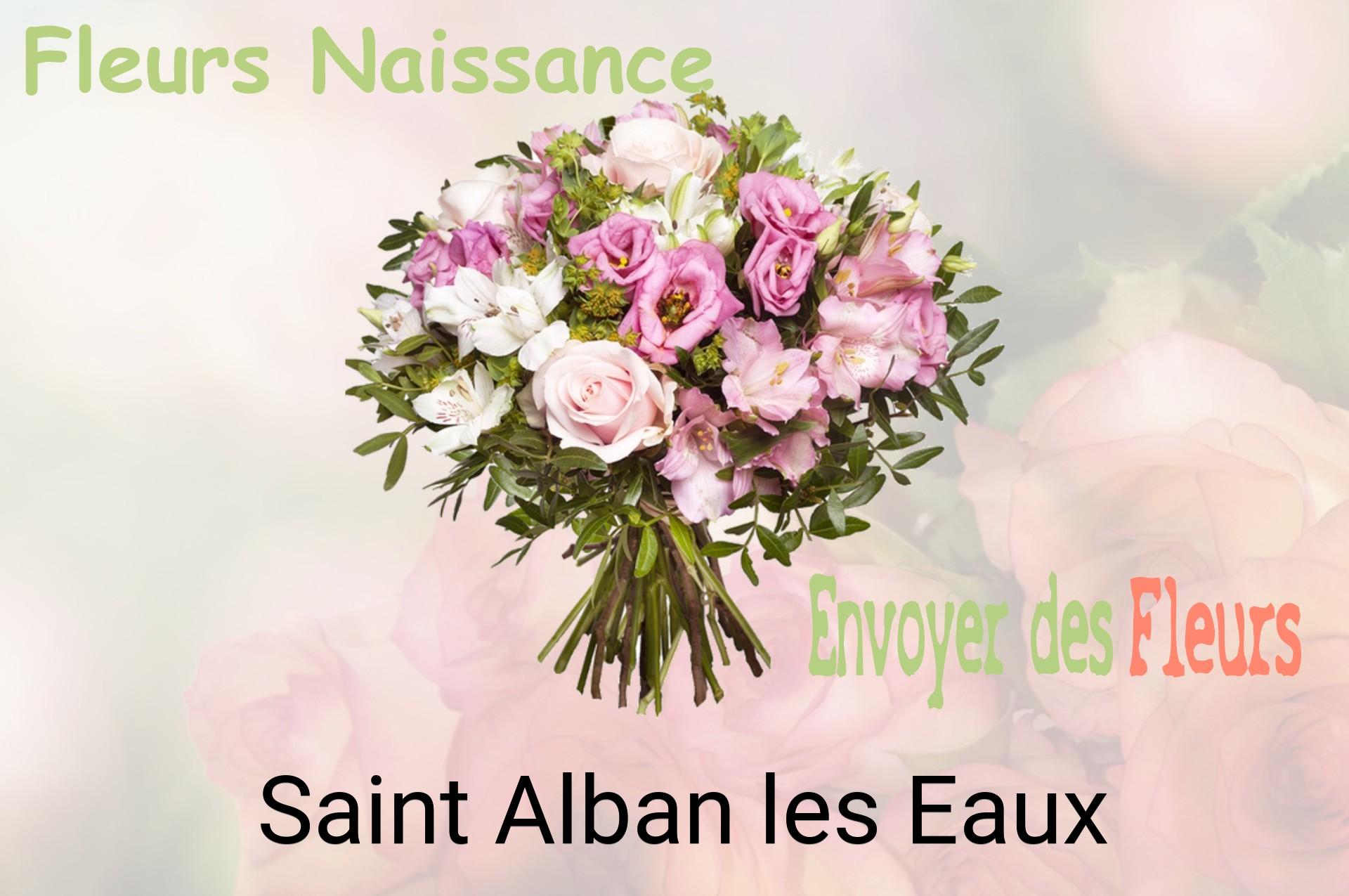 Bouquet de fleurs de naissance livré à Saint-Alban-les-Eaux